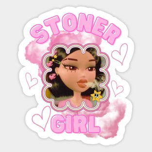 Stoner girl vibes Sticker